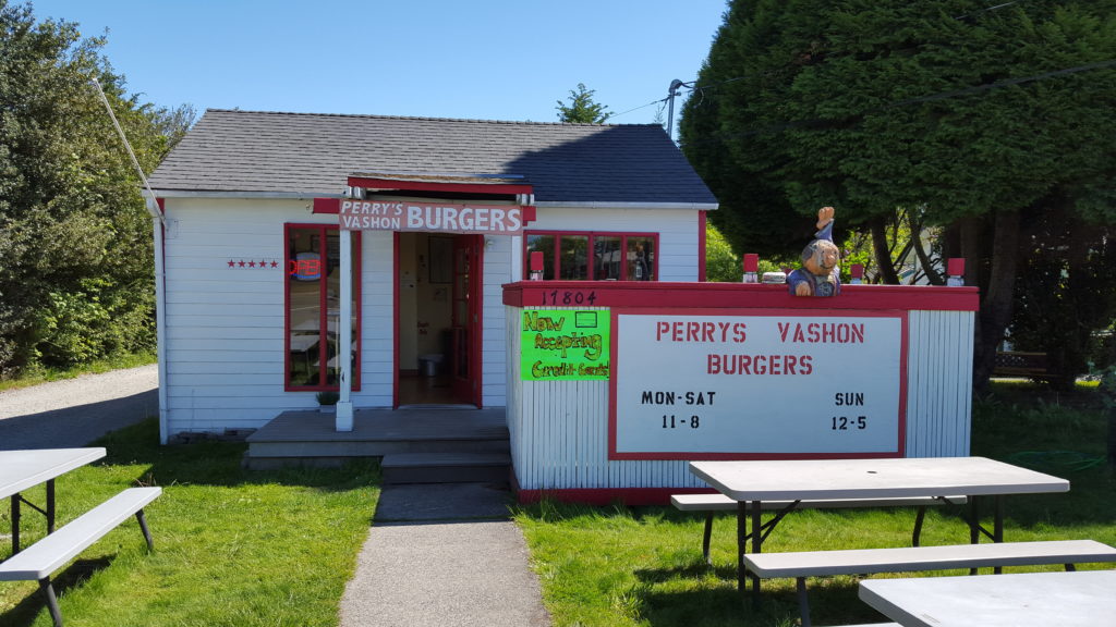 Perry's Burgers on Vashon Island. A damn good burger.